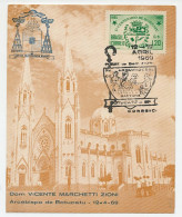 Maximum Card Brazil 1969 Dom Vicenti Marchetti Zioni - Chiese E Cattedrali