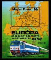 Ungarn 1979 - Mi.Nr. Block 137 A - Postfrisch MNH - Eisenbahnen Railways - Treinen