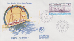 Enveloppe  FDC  1er  Jour   T.A.A.F    Bateau  :  L' ANTARES    1981 - FDC