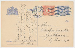 Briefkaart G. 78 I / Bijfrankering Den Haag - Giethoorn 1914 - Ganzsachen