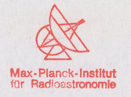 Meter Top Cut Germany 1988 Max Planck - Radio Astronomy - Astronomie