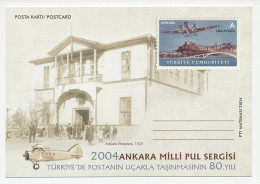 Postal Stationery Turkey 2004 Air Transport Exhibition - Avions