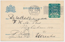 Briefkaart G. 163 II S Gravenhage - Utrecht 1922 - Ganzsachen