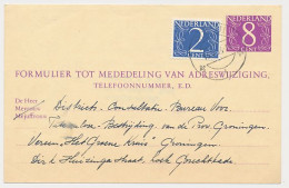 Verhuiskaart G. 32 Roden - Groningen 1966 - Entiers Postaux