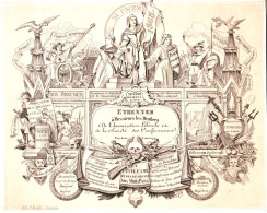 DE 1924 - Carte Commerciale De L'Association Liberale Et De La Societe Des Conferences Imp Barella, Louvain 1868 - Andere & Zonder Classificatie