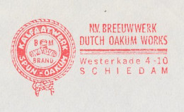 Meter Cover Netherlands 1984 Oakum Works - Schiedam - Ships