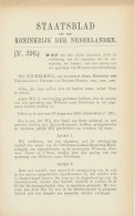 Staatsblad 1916 : Spoorlijn Winsum - Zoutkamp - Documents Historiques