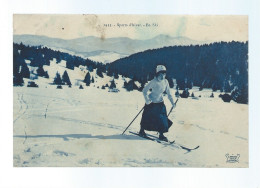 CPA - Sports D'hiver - En Ski - Circulée - Deportes De Invierno