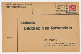 Spoorweg Poststuk Vlaardingen - Rotterdam 1942 - Non Classés