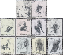 San Marino 1105-1114 (complete Issue) Unmounted Mint / Never Hinged 1976 The Virtues - Ungebraucht