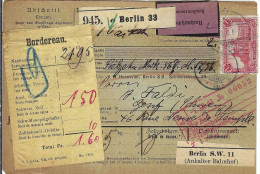 ALLEMAGNE Ca.1903: Bulletin D'Expédition CR De Berlin Pour Genève (Suisse) - Cartas & Documentos