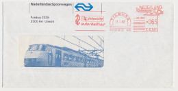 Illustrated Meter Cover Netherlands 1982 - Hasler 2997 NS - Dutch Railways - Intercity Every Half Hour - Tilburg - Eisenbahnen