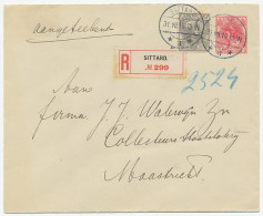 Envelop G. 18b Aangetekend Sittard - Maastricht 1916 - Ohne Zuordnung