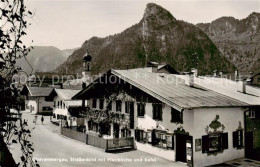 73797300 Oberammergau Strassenpartie Mit Pfarrkirche Und Kofel Oberammergau - Oberammergau