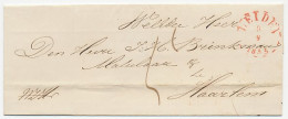 Gebroken Ringstempel : Leiden 1855 - Covers & Documents