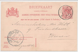 Briefkaart G. 65 Leiden - Oostenrijk 1905 - Judaica Zegel - Material Postal