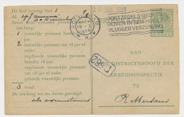 Arbeidslijst G. 12 Locaal Te Rotterdam 1928 - Entiers Postaux