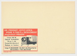 Essay / Proof Publibel Card Belgium 1959 Slide Projector - Leitz - Leica - Photographie