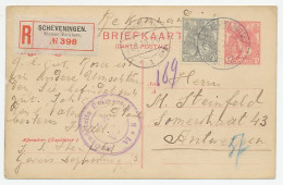 Em. Bontkraag Aangetekend Briefkaart Scheveningen - Belgie 1918 - Non Classificati