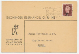 Firma Briefkaart Groningen 1950 - IJzerhandel  - Zonder Classificatie