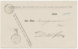 Naamstempel Vorden 1880 - Brieven En Documenten