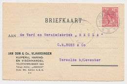 Firma Briefkaart Vlaardingen 1920 - Kuiperij - Haringhandel - Zonder Classificatie