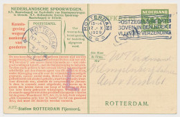 Spoorwegbriefkaart G. NS222 Q - Locaal Te Rotterdam 1929 - Postwaardestukken