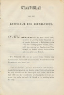 Staatsblad 1875 : Spoorlijn Zutphen - Winterswijk - Borken - Boc - Documentos Históricos