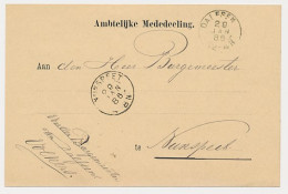 Kleinrondstempel Dalfsen 1886 - Non Classés