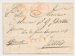 Leiden - Parijs Frankrijk 1845 - P. P. LEYDE - A.E.D. - ...-1852 Vorläufer