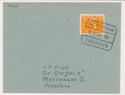 Treinblokstempel : Rotterdam - Eindhoven VIII 1954 - Non Classés