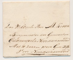 Krommenie - Noord Scharwoude 1839 - Begeleingsbrief - ...-1852 Precursori