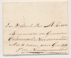 Krommenie - Noord Scharwoude 1839 - Begeleingsbrief - ...-1852 Prephilately