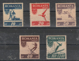 1946 - Sports Populaires O.S.P. Mi No 1000A/1004A - Used Stamps