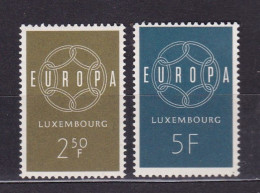 1959 Lussemburgo Luxembourg EUROPA CEPT Serie Di 2 Valori MNH** CATENA A 6 ANELLI, 6 LINK CHAIN - 1959