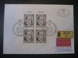 Österreich 1970- 150 Todestag Clemens Maria Hofbauer, FDC Express Gelaufen Mit MiNr. 1321 Von Wien Nach Wiener Neustadt - Storia Postale