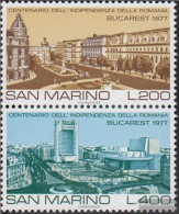 San Marino 1145-1146 Couple (complete Issue) Unmounted Mint / Never Hinged 1977 Famous Cities - Unused Stamps