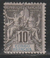 CONGO - N°16 * (1892) 10c Noir Sur Lilas - Nuevos
