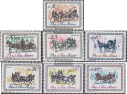 San Marino 929-935 (complete Issue) Unmounted Mint / Never Hinged 1969 Carriages - Nuovi