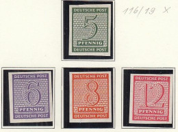 SBZ  116-119 X Postfrisch **, Ziffer, 1945 - Postfris