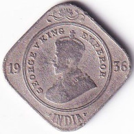 INDIA COIN LOT 175, 2 ANNAS 1936, BOMBAY MINT, XF - Indien