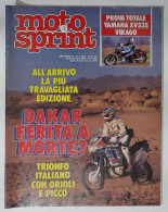 60490 Motosprint 1988 A. XIII N. 3 - Paris-Dakar / Yamaha XV535 - Motori