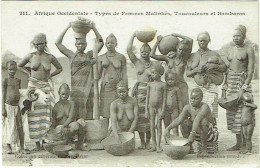 Afrique Occidentale. Types De Femmes Malinkés, Toucouleurs, Bambaras, Seins Nus. - Sénégal