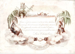 DE 1926 - Carte Porcelaine A La Memoire Des Freres Jules & Theodore Deville, Louvain 1847 - Autres & Non Classés