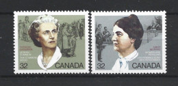 Canada 1985 Famous Women Y.T. 906/907 ** - Nuovi