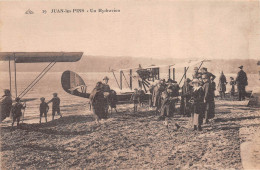 JUAN-les-PINS (Alpes-Maritimes) - Un Hydravion - Ecrit 1928 (2 Scans) - Juan-les-Pins