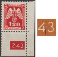 026a/ Pof. SL 19, Corner Stamp, Plate Number 2-43, Type 2, Var. 3 - Nuevos