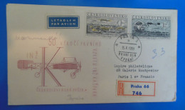 LETTRE RECOMMANDEE   -  TCHECOSLOVAQUIE  1959 - Covers & Documents
