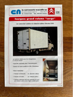 Catalogue - Brochure Citroën C25 Grand Volume Cargo Par Carrosserie Nouvelle - Advertising