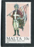MALTA - 1987  10c  UNIFORMS  MINT NH - Malta
